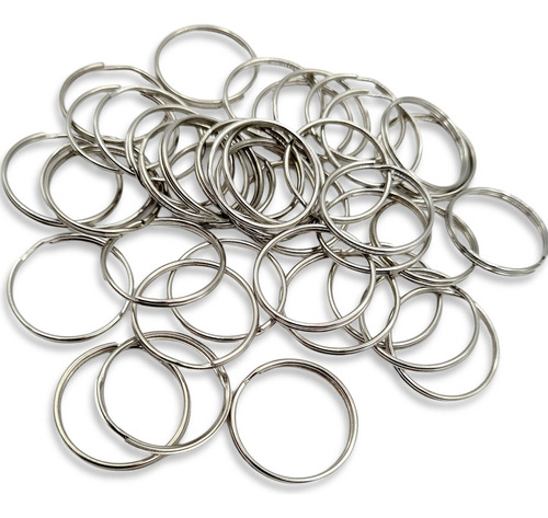 Argollas Para Llavero Sinfín 25mm Externo X 2000u Niquel