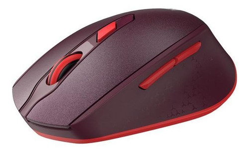 Mouse Maxprint Wireless Concept 6 Botões 1600dpi Vinho Cor Vermelho