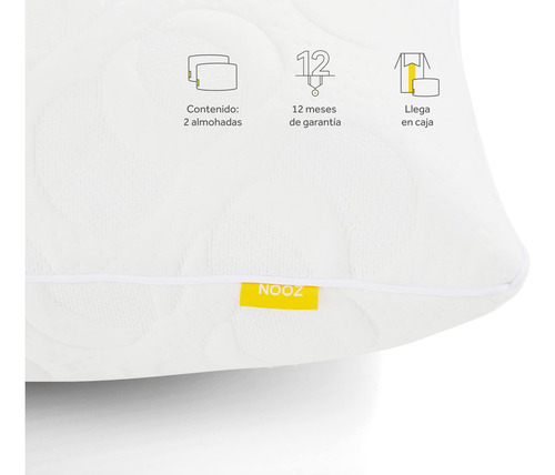 Pack De 2 Almohadas De Memory Foam King Size