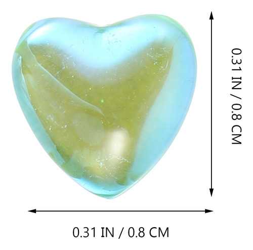 Colgantes Con Forma De Corazón Para Decoración De Uñas, Colo