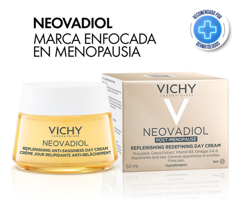 Crema Reafirmante Vichy Neovadiol Post Menopausia Day 50ml Momento de aplicación Día Tipo de piel Todo tipo de piel