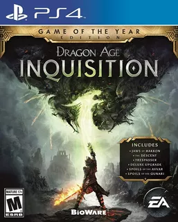 Dragon Age Inquisition Edicion Juego Del Año ~ Ps4 Español