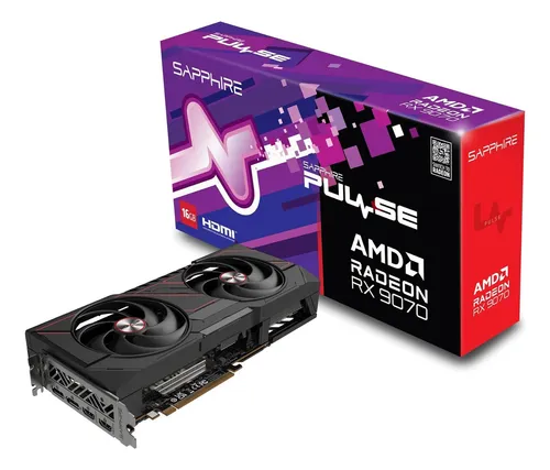 Placa De Video Sapphire Amd Radeon Rx 9070 Pulse 16gb Gddr6