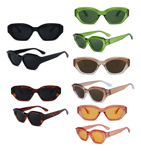 Gafas De Sol De Moda Ojo De Gato Unisex Paquete De 5 Pares