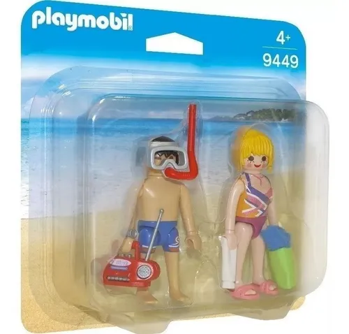 Playmobil 9449 Duo Pack Pareja En La Playa - Playking