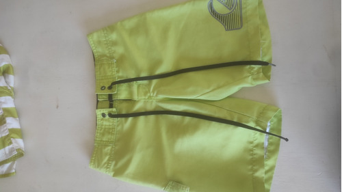 Shorts De Baño Niño  Talle 4/5 Grisino Y Quiksilver