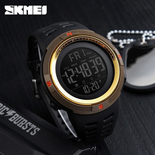 Imagem 3 de 6 de Relogio Masculino Esportivo Digital Prova D Agua Skmei 1251