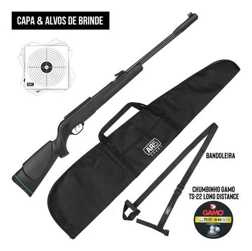 Espingarda De Pressão 5.5 Cfx Igt Gamo Gás 50kg E Capa