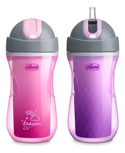 comprar Vaso Entrenador Con Popote Abatible Chicco 2 Pza Importado  