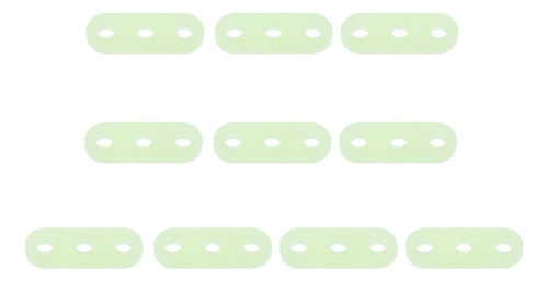 10pcs Corredores 5 Mm Plástico Luminoso 3 Agujeros Agujero