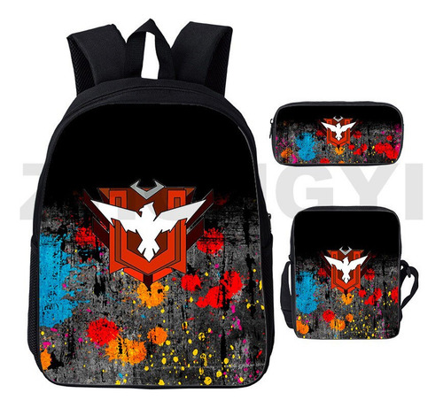 Fweaad Mochilas 3d De Free Fire Garena For Niños Con Estampado
