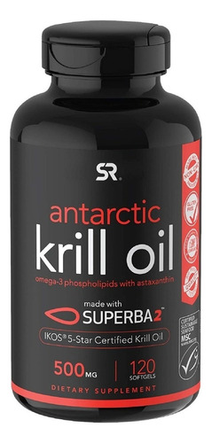 Aceite De Krill Antartico 500 Mg Omega-3 X 120 Und