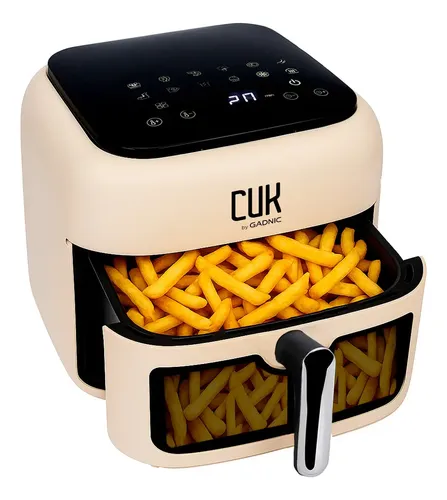 Freidora De Aire Cuk By Gadnic Digital 6,5L 1600W Antiadherente Con Visor Delantero 12 Programas