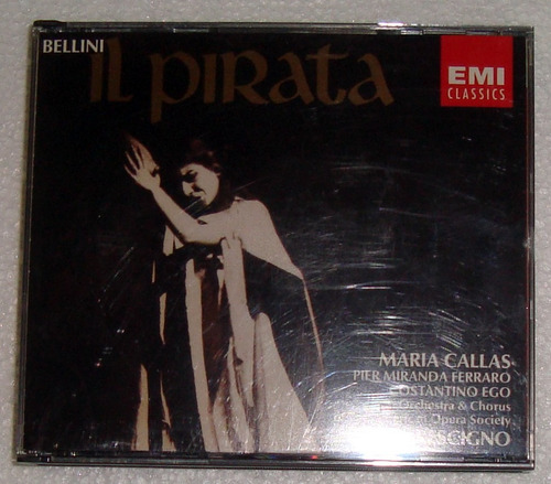 Maria Callas Il Pirata Bellini Cd Doble Aleman / Kktus