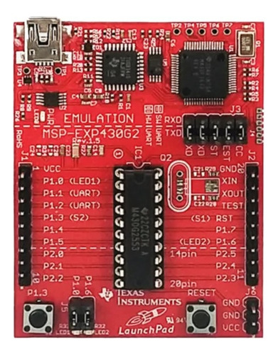Msp430 Msp430g2553 Msp-exp430g2 Launchpad Tarjeta Desarrollo