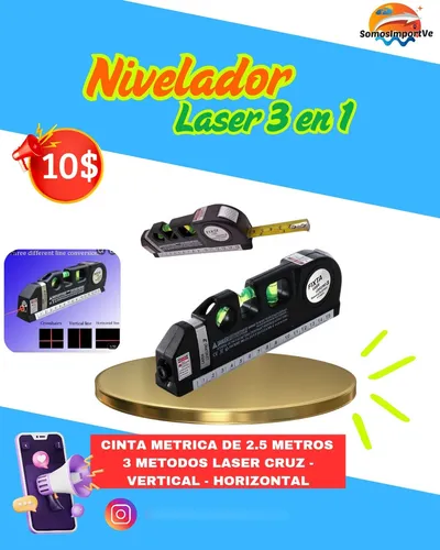 Nivelador Laser 3 En 1