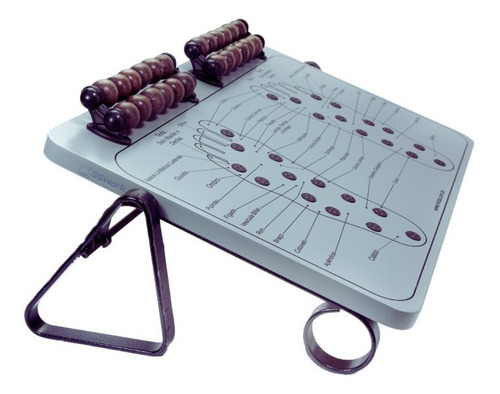 Imagem 4 de 6 de Apoio Ergonomico Pés Messageador Magnetico Reliza Mdf Nr17