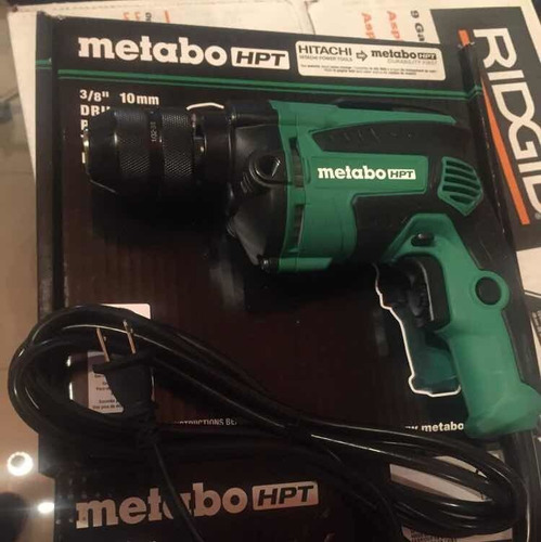 Taladro Eléctrico Metabo Hitachi 3/8 Con Mandril De Cierre R