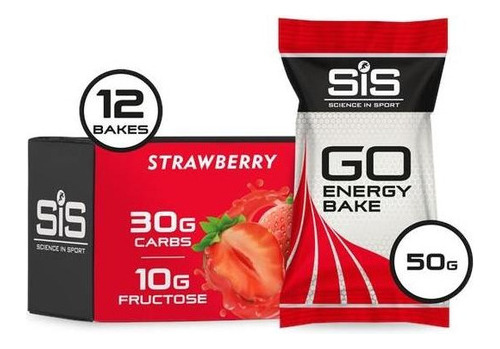 Sis Bake Go Energy Strawberry 50g - Unidad a $15900