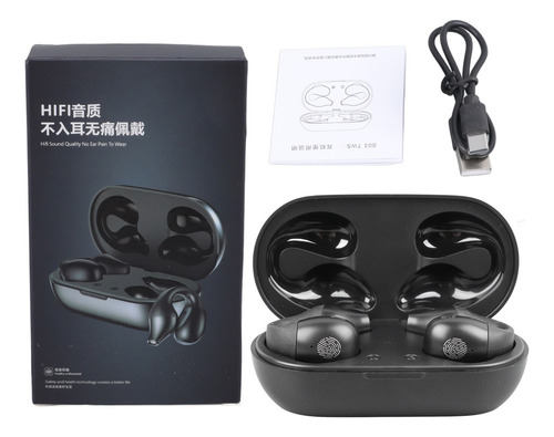 Fones De Ouvido S03 Bluetooth 5.2 Com Clipe, Elegante Com