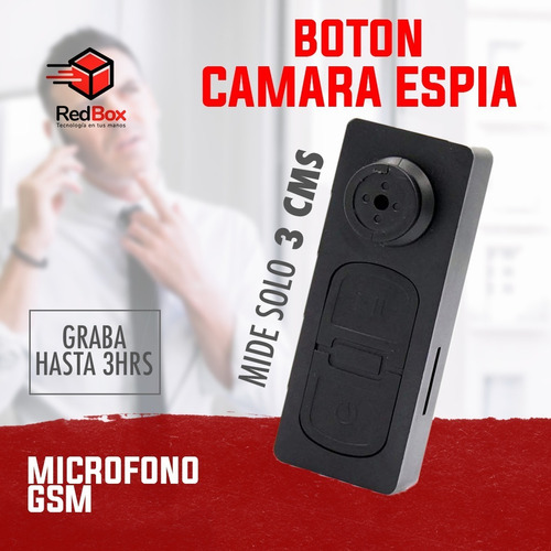 Botón Camara Espia Hd Aplicacion Espia Regalo Envio Gratis