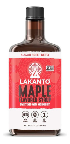 Lakanto - Maple Flavored Syrup Sweetened Monk Fruit - 13 Oz.