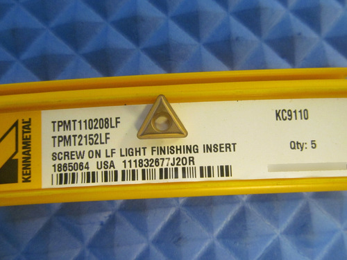 New Kennametal Tpmt110208lf Tpmt2152lf Kc9110 (box Of 5 Dde