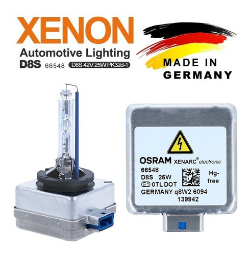 Ampolleta Osram Xenarc 66548 D8s 25w Xenon Original Alemana