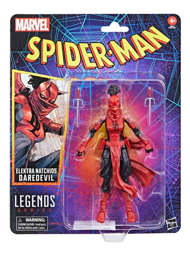 Figura Elektra Natchios Daredevil - Spiderman Marvel Legends