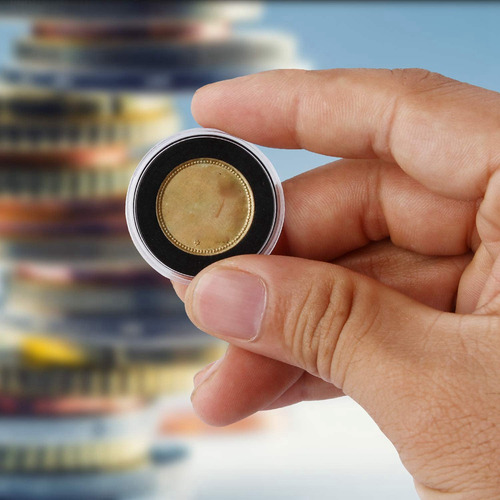 Ol 100 Cápsulas Para Monedas De 30 Mm Y 5 Tamaños