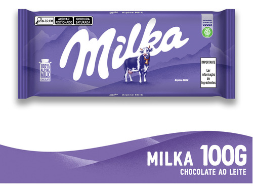 Chocolate ao Leite Alpine Milk Milka Pacote 100g