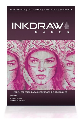 Papel Inkdraw Paper A4 Para Tatuagem/tattoo 50 Folhas