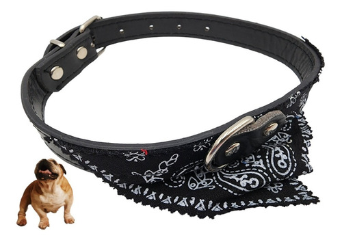 Collar Para Perros Con Pañuelo Colo Negro 42.5cm