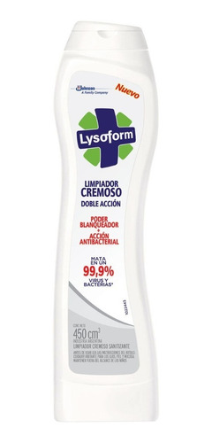 Limpiador Cremoso Blanqueador Doble Accion Lysoform 450ml