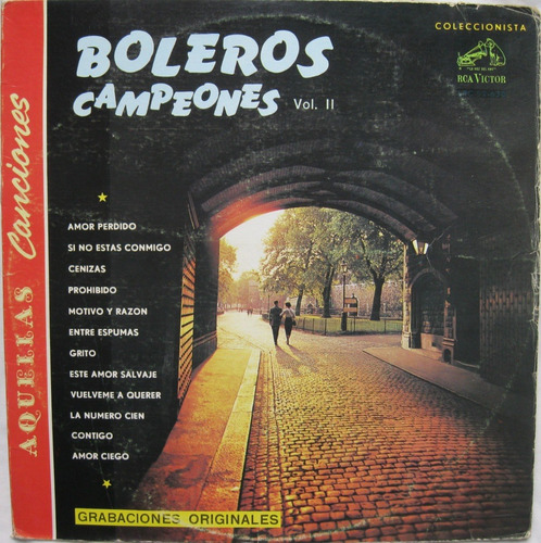 Boleros Campeones Vol. 2 Lp Vinilo Acetato