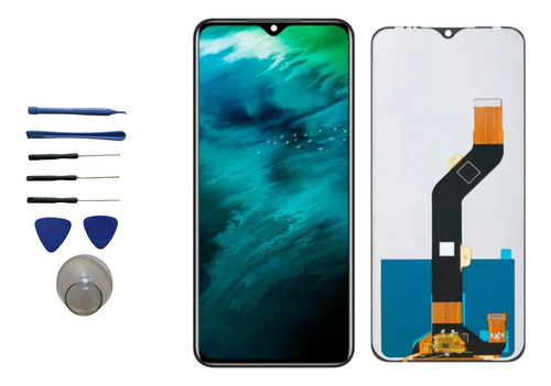 Tela Display Compatível Com Hot 10s X689 Sem Aro+ Kit Chave