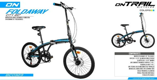 Bicicleta plegable online on trail