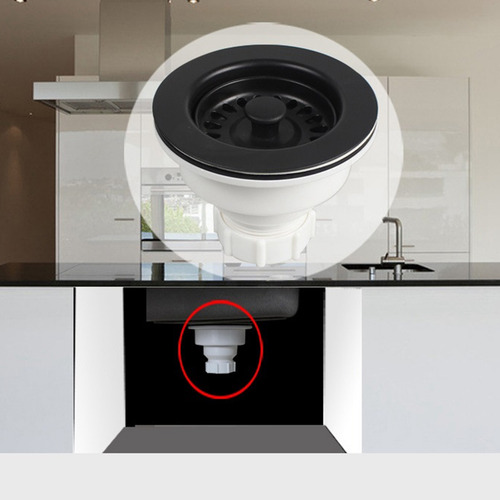 Conjunto De Desagüe Para Fregadero De Cocina Con Colador Y T