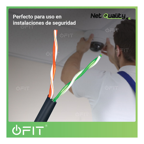Imagen 4 de 10 de Cable Utp Bobina Rollo 100m Categoria 5e Exterior 2 Pares