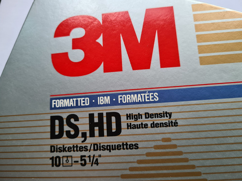 Disquette Vintage 3m 5-1/4 Ds, Hd 1.2 Mb (Usado)