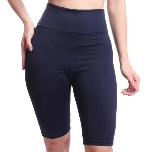 Kit 4 Bermuda Legging Feminina Cintura Alta Até O Joelho