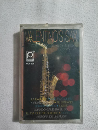 Valentino's Sax Romance En Sax Cassette Original Nuevo 