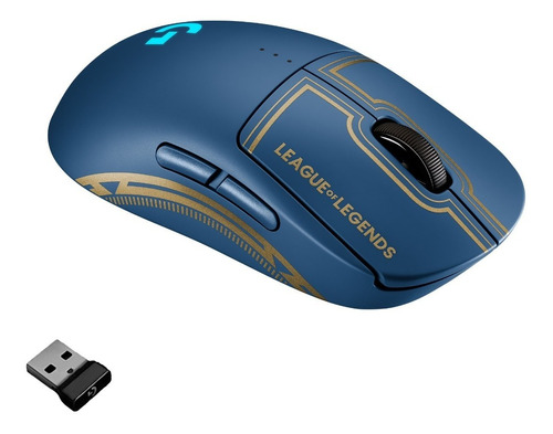 Mouse Gamer Sem Fio Logitech Gpro Wireless League Of Legends Cor Azul