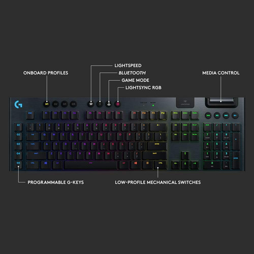 Logitech G915 Lightspeed Rgb Teclado De Juegos Mecánicos, In