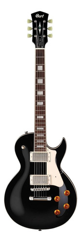Guitarra eléctrica Cort CR Series CR200 de caoba black con diapasón de jatoba