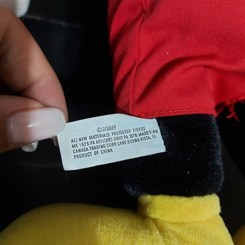 Mickey Pelúcia Disneyland Antigo 40cm