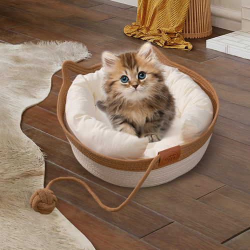 Cama Para Gato, Ninho Para Dormir, Canil Com Almofada,