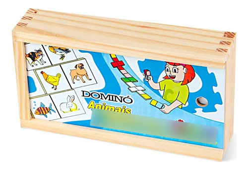 Brinquedo Educativo Lúdico Dominó - Animais Domésticos