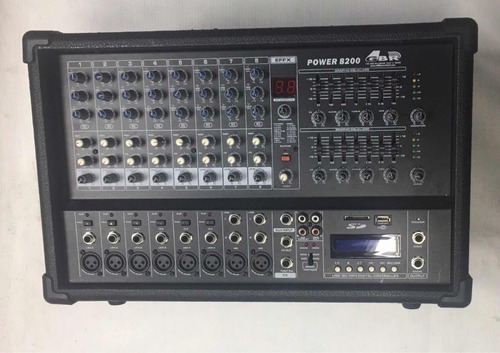 Consola Potenciada 8 Ch 800w Dsp Stereo Mp3 + Mic Pro Premi