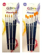 Comprar Set 12 Pinceles Sinteticos Cbx - 6 Chatos + 6 Redondos Color Set 12 Pinceles Sinteticos Cbx - 6 Chatos 6 Redondos